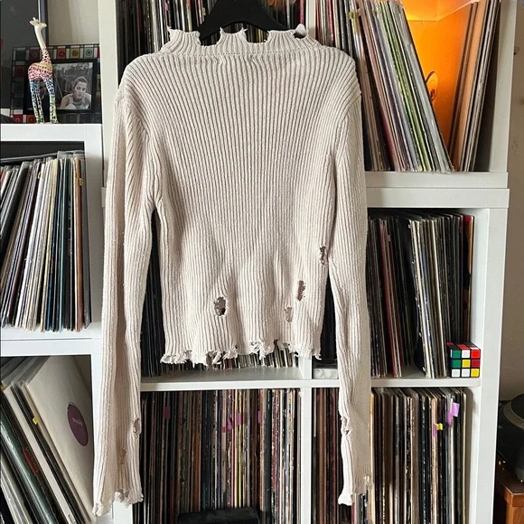 LF Wild Flower Sweater beige Size S-L - Picture 4 of 4